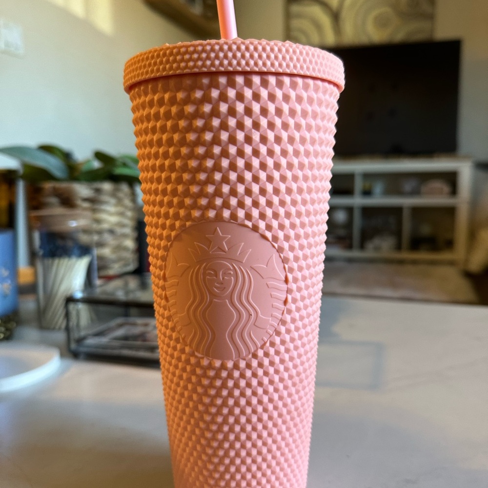 Baby pink limited edition Starbucks tumbler